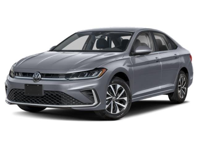 2026 Volkswagen Jetta 1.5T S in Pyrite Silver Metallic — front three-quarter view