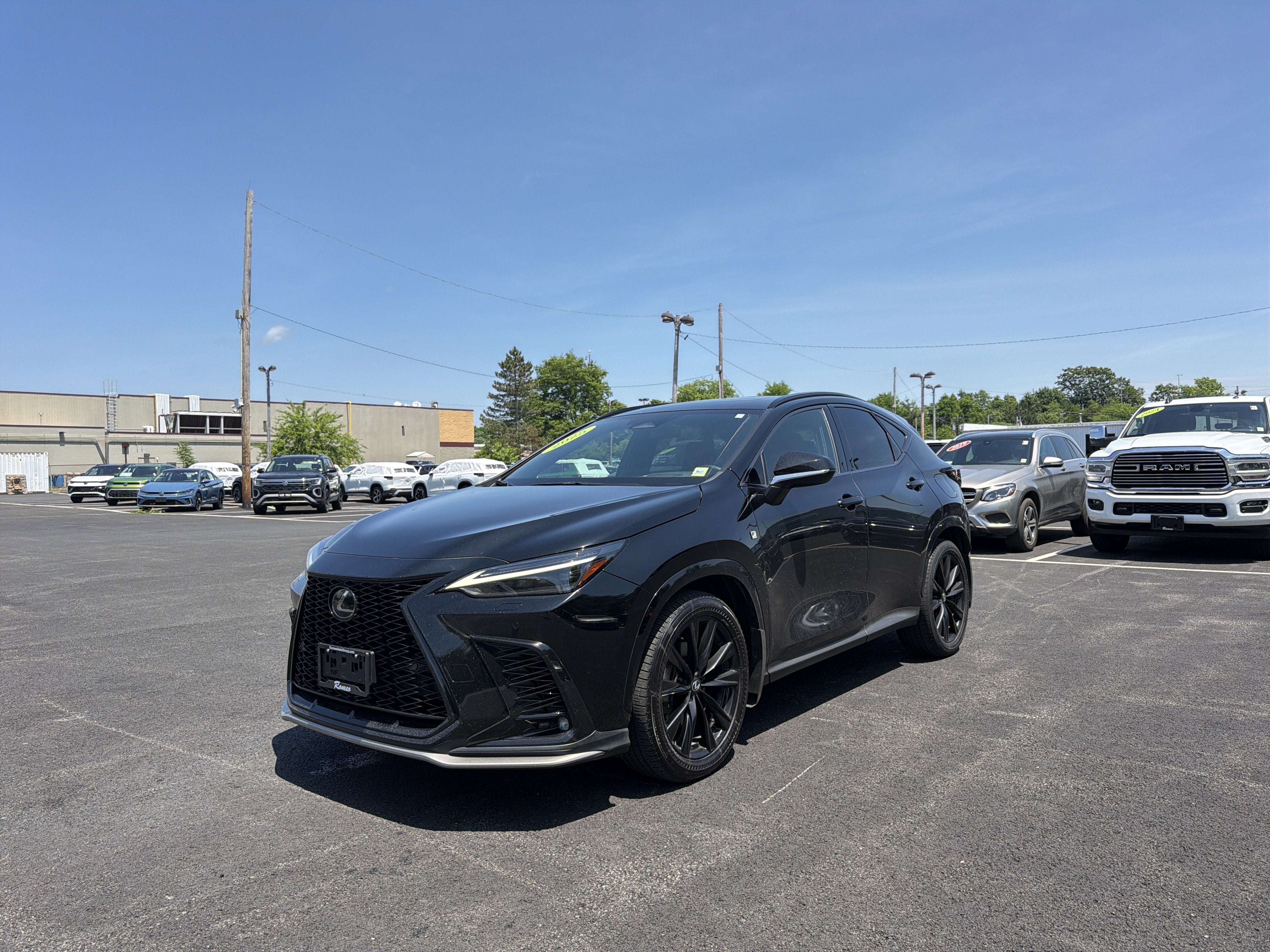 2025 Lexus NX 350 F SPORT Handling in Obsidian — front three-quarter view